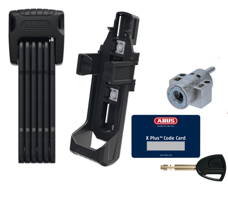 ABUS - Bordo Granit 6500K/90 Fahrradschloss-Set & BK SH XPlus OE BLO BOS IT3 Batterieschloss